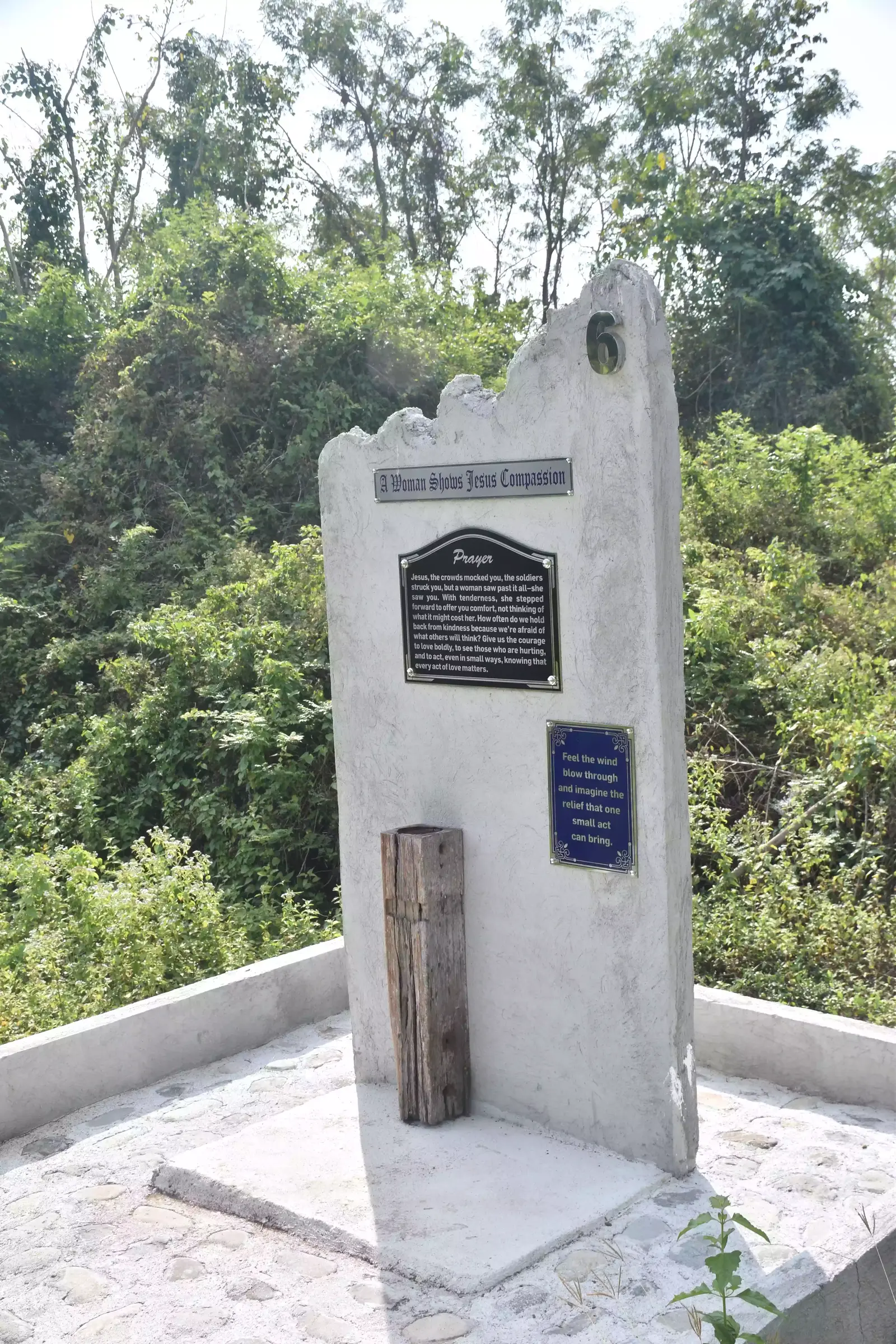Station 6: Veronica Wipes the Face of Jesus - Stations of the Cross at Mt. Grona